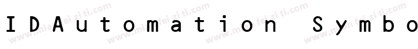 IDAutomation Symbol字体转换